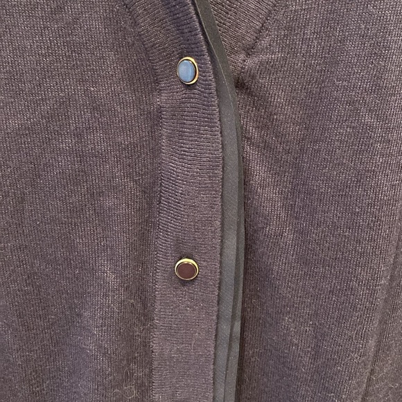 Alfred Sung cardigan sweater, long sleeve, buttons, pockets, grapeseed, large - Picture 9 of 11